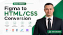 convert figma to responsive HTML CSS tailwind or bootstrap