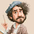 draw artistic cartoon caricatures