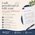 edit and proofread your personal statement