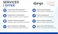 develop django rest API and backend using python