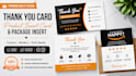 design a professional product insert card and amazon thank you card
