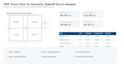 prepare a simple quantity takeoff and boq excel sheet