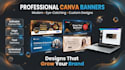 design professional canva banners