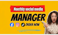 be your monthly social media manager and content planner