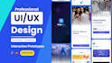 design mobile app and web app UI UX in figma
