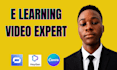 create online course video course elearning video with synthesia heygen fliki ai
