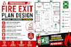 create professional fire exit plans and evacuation maps