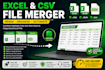 merge excel and CSV files