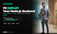 deploy your nodejs backend to AWS, vercel, or any platform
