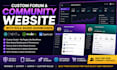 build a custom forum community website with role based member dashboards