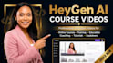 create heygen ai course video, elearning video, and online course content