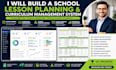 build a school lesson planning and curriculum management system