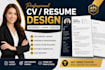 design a professional ats friendly CV resume