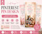 design aesthetic pinterest pins using canva