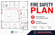 design fire safety plan emergency evacuation plan and fire escape route diagram