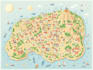 design  creative tourist map, event map, guide map, and custom map illustration