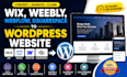 convert wix weebly webflow squarespace website migration to wordpress website