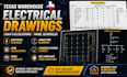 design texas warehouse electrical drawings, load calculations, panel schedules