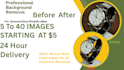 professionally remove background from 50 images