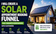 create a solar appointment booking funnel that converts homeowners into customer