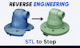convert stl to step, repair mesh, fix stl, cnc design, technical drawings