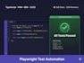 build a playwright test automation framework for your web application