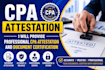 provide CPA attestation and document certification