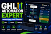 build gohighlevel automation workflows and CRM systems