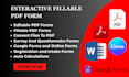 create jotform, fillable pdf form, google forms and online form