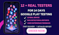 20 testers android game app manual testing google play console mobile app tester