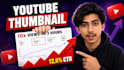 design catchy youtube thumbnail