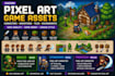 create isometric pixel art game assets, props, tilesets,  backgrounds and sprite