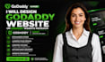 design godaddy website or godaddy website redesign as godaddy expert