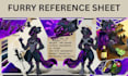 create furry reference sheet fursona character design nsfw furry art character