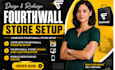 setup fourth wall store, setup pod merch store design fourthwall website