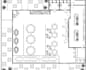 redraw restaurant layout plan, cafe, lounge bar space floor plan, dining spaces