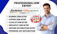 espocrm automation copper close io kommo crm insightly pipedrive api integration