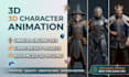 do 3d game character animation 3d rigging model unreal engine ue5 game animation