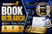 do amazon KDP book market research, competitor analysis and niche research