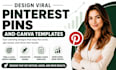 design viral pinterest pins and canva templates