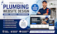 design plumbing website, construction, roofing and plumbing leads website