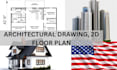do architectural permit drawing set in autocad and revit