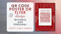 design event or business posters and flyers that include a qr code