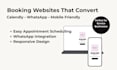 create a booking website with calendly and whatsapp integration