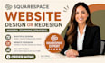 build square website square online website squarespace design or redesign