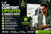 do wix content updates and website edits on wix