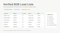 build a verified b2b lead list with source links