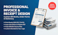 create, make and prepare professional invoice, receipt, bill book designs