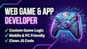 develop a custom HTML CSS and javascript web game