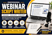 write a professional webinar script for coaching courses and online training